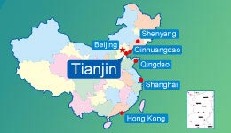 Tianjin'location in China 